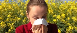 Allergic runny nose